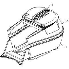 Masport MSV - 983852 - Oct 2004 1628801 - Catcher Assembly Complete, Plastic