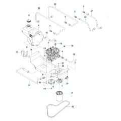 Husqvarna Mz25 - Hydraulic Pump