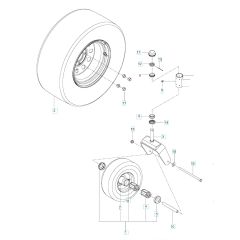 Husqvarna Mz5424S - Wheels & Tyres