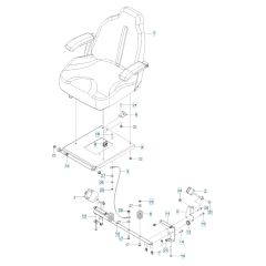 Husqvarna Mz54 - Seat