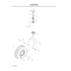 Husqvarna Mz6125 - Casters