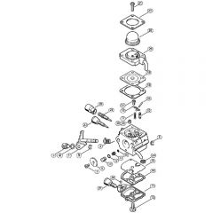 Genuine Stihl PC70 / K - Carburetor C1Q-S80 BR (41.2017)
