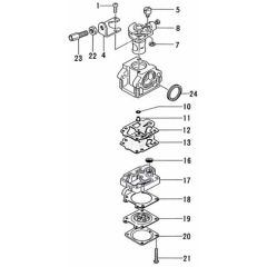 Tanaka PM-25,25D - Carburettor