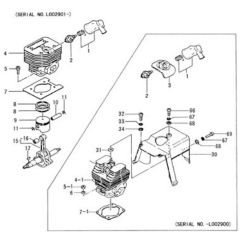 Tanaka PM-32 - Cylinder Piston Crankshaft