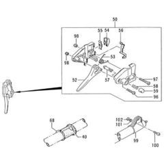 Tanaka PM-32 - Throttle Lever