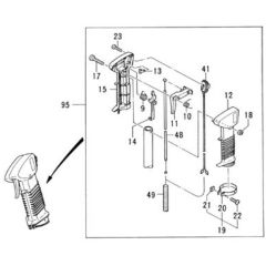 Tanaka PM-32 - Throttle Lever