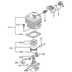 Tanaka PM-55 - Cylinder Piston Crankshaft