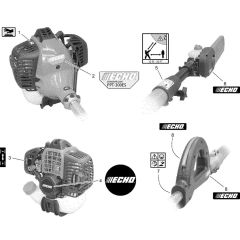 Echo PPT-300ES Decals & Label