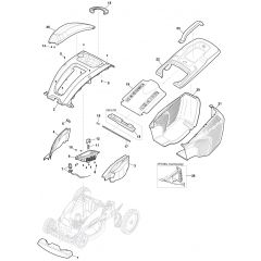 PRINCESS 38 Li Kit - 2021-2022 - 294386063/M21 - Mountfield Rotary Mower Deck Diagram