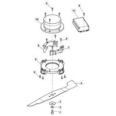 PRINCESS 38 Li Kit - 2021-2022 - 294386263/M21 - Mountfield Rotary Mower Blade Diagram