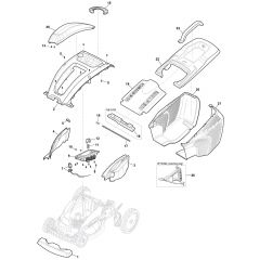 PRINCESS 38 Li Kit - 2021-2022 - 294386263/M21 - Mountfield Rotary Mower Deck Diagram