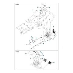 Husqvarna R214 C - Pedals