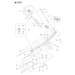 Husqvarna RIDER 11R - Steering