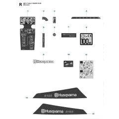 Husqvarna RIDER 155 - Decals