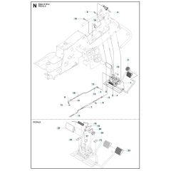 Husqvarna RIDER 15V2 - Pedals