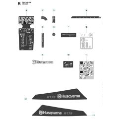 Husqvarna RIDER 175 - Decals