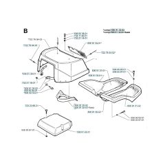 Husqvarna RIDER 850 - Hood