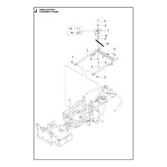 Husqvarna RIDER BATTERY - Frame