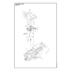 Husqvarna RIDER BATTERY - Seat