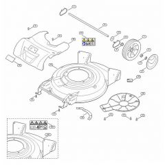 Genuine Stihl RM2.0 RT / C - Housing, rear axle