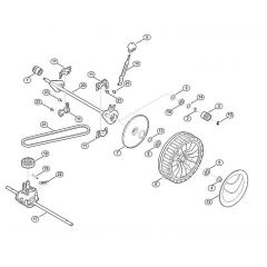 Genuine Stihl RM2.0 RT / D - Front axle, gear box