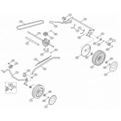 Genuine Stihl RM248.0 T / C - Chassis, Gear box