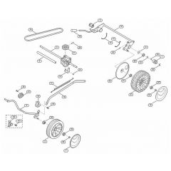 Genuine Stihl RM253.1 T / C - Chassis, Gear box
