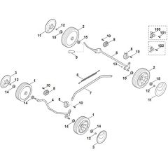 Stihl RM253.1 - Chassis - Parts Diagram