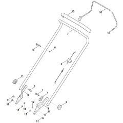 Stihl RM253.1 - Handle - Parts Diagram