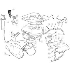 RM28 H - 2009 - 2T1534433/09 - Mountfield Ride On Mower Engine Diagram