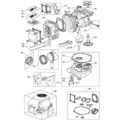 RM28 H - 2009 - 2T1534433/09 - Mountfield Ride On Mower Engine Cylinder Diagram