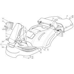 RM28 H - 2009 - 2T1534433/09G - Mountfield Ride On Mower Body Diagram