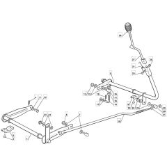 RM28 H - 2009 - 2T1534433/09G - Mountfield Ride On Mower Deck Lifting Diagram