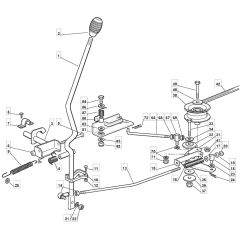 RM28 H - 2009 - 2T1534433/09G - Mountfield Ride On Mower Engagement Diagram