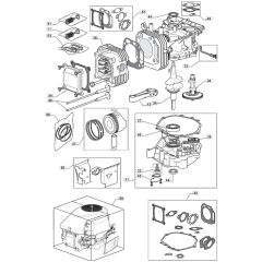 RM28 H - 2009 - 2T1534433/09G - Mountfield Ride On Mower Engine Cylinder Diagram