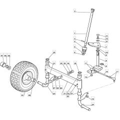 RM28 H - 2009 - 2T1534433/09G - Mountfield Ride On Mower Steering Diagram