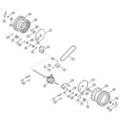 Genuine Stihl RM4.0 RTP / C - Front axle, gear box