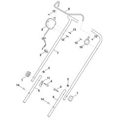 Stihl RMA239.1 - Handle - Parts Diagram