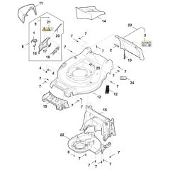 Stihl RMA243.3 - Housing - Parts Diagram