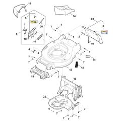 Stihl RMA248.3 - Housing - Parts Diagram