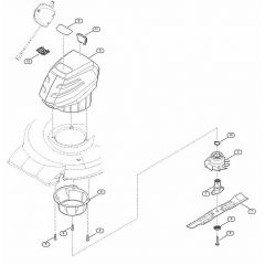 Genuine Stihl RMA248 / D - Engine, blade