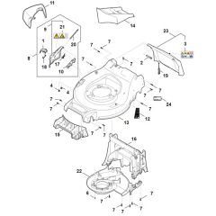 Stihl RMA253.3 - Housing - Parts Diagram