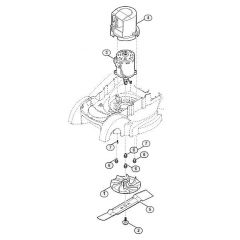 Genuine Stihl RMA339 / D - Engine, blade