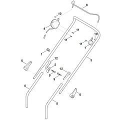 Stihl RMA443.1 - Handle - Parts Diagram