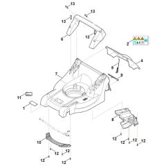 Stihl RMA443.1 - Housing - Parts Diagram