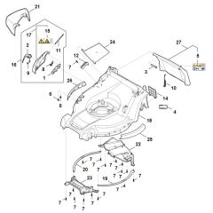 Stihl RMA443.3 - Housing - Parts Diagram