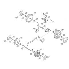 Genuine Stihl RMA443 C / C - Chassis, height adjustment