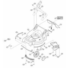 Genuine Stihl RMA448.0 TC / B - Housing, Front axle