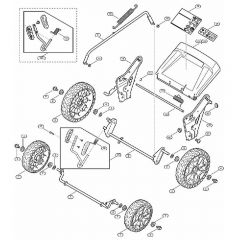 Genuine Stihl RMA510 / D - Chassis, height adjustment