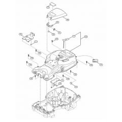 Genuine Stihl RMI422.1 / B - Housing upper part